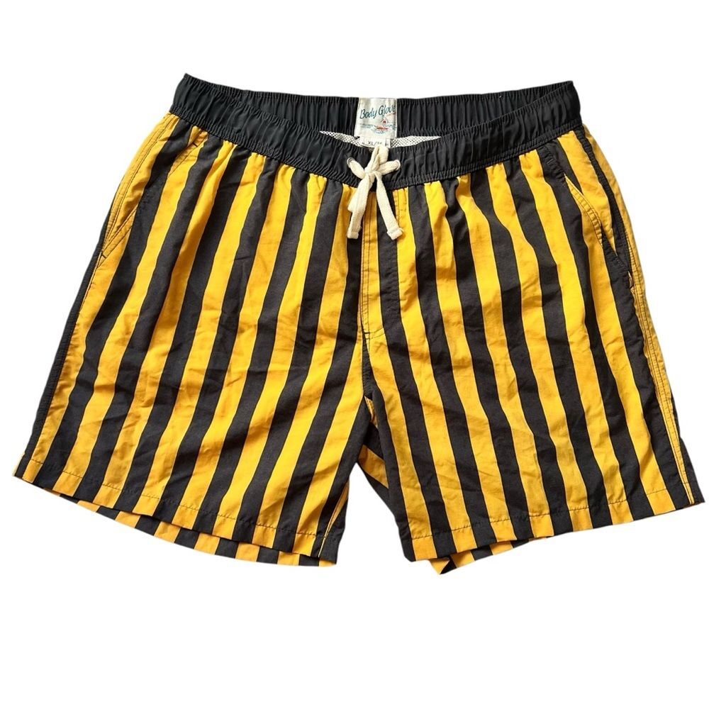 Body Glove Vintage Retro Galapagos Swim Shorts in Umbrella Stripe Size XL/36